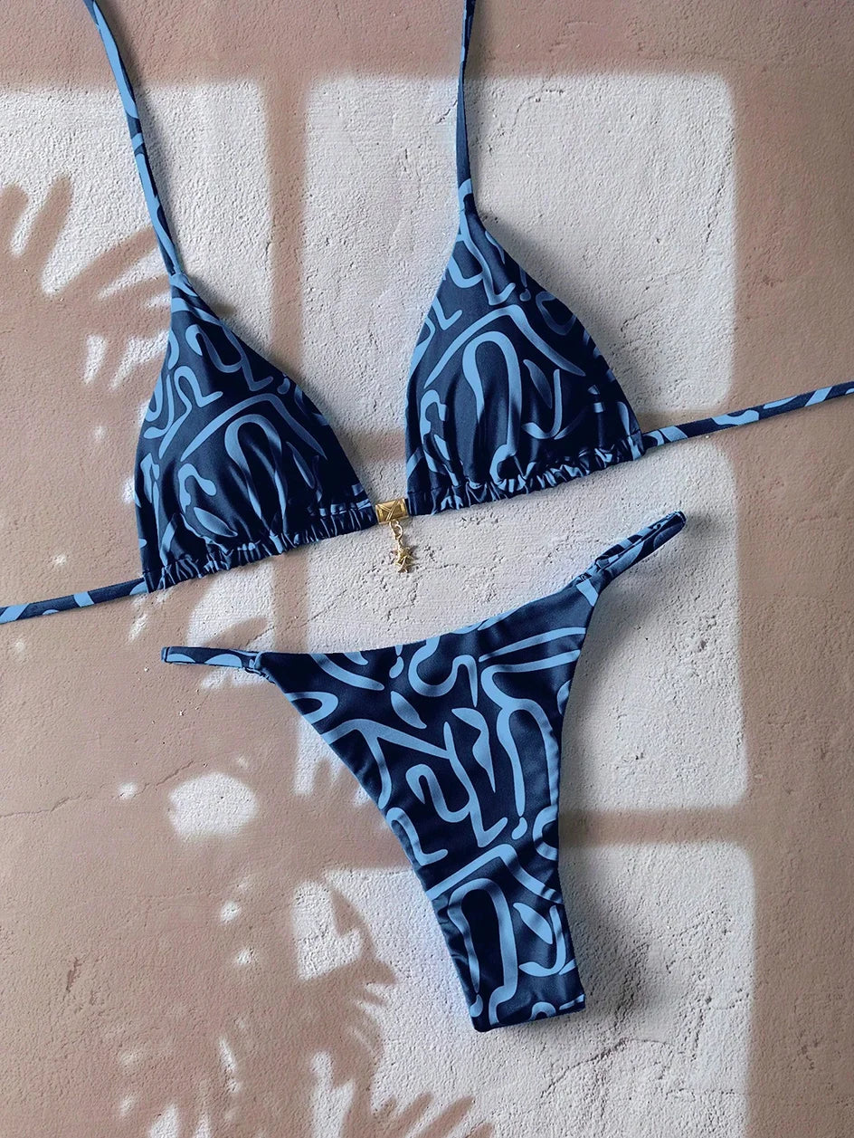 Micro Bikini Women Swimsuit Two-Piece Bathing Suit Woman Swimwear 2026 Sexy Leopard Push Up Thong Bikinis Sets Beachwear Summer