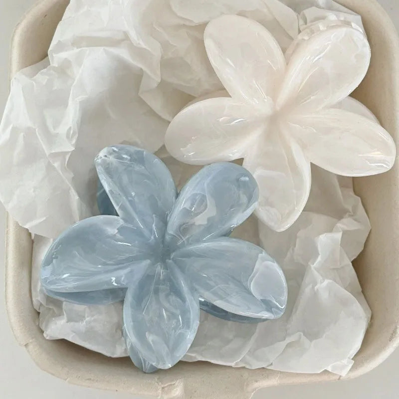 1/3PCS Hawaiian Gradient Flower Hair Claw Clip for Women Fashion Plastic Non Slip Hold Hairpin Barrette Girl Hair Accessories