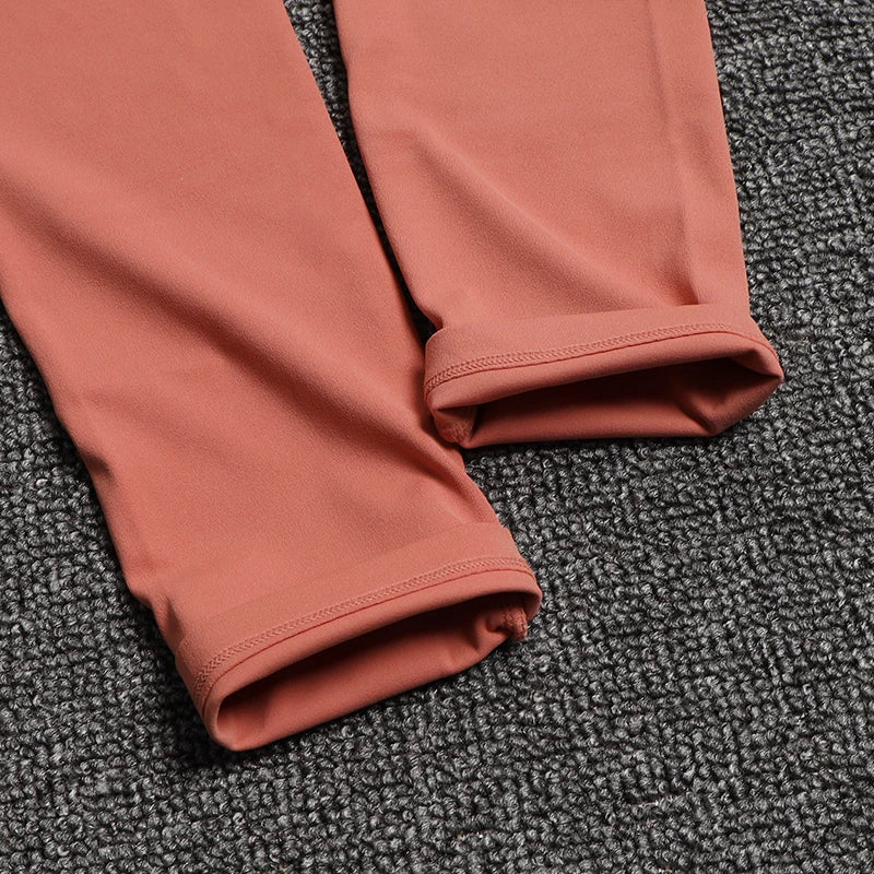 TRY TO BN Women Leggings Yoga Pocket Pants High Waist Sports Leggings Push Up Fitness Pants Stretch Soft Elasticity Running Gym