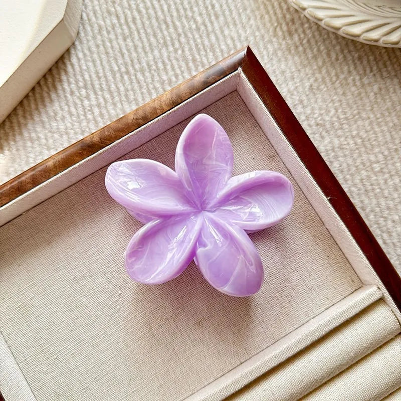 1/3PCS Hawaiian Gradient Flower Hair Claw Clip for Women Fashion Plastic Non Slip Hold Hairpin Barrette Girl Hair Accessories