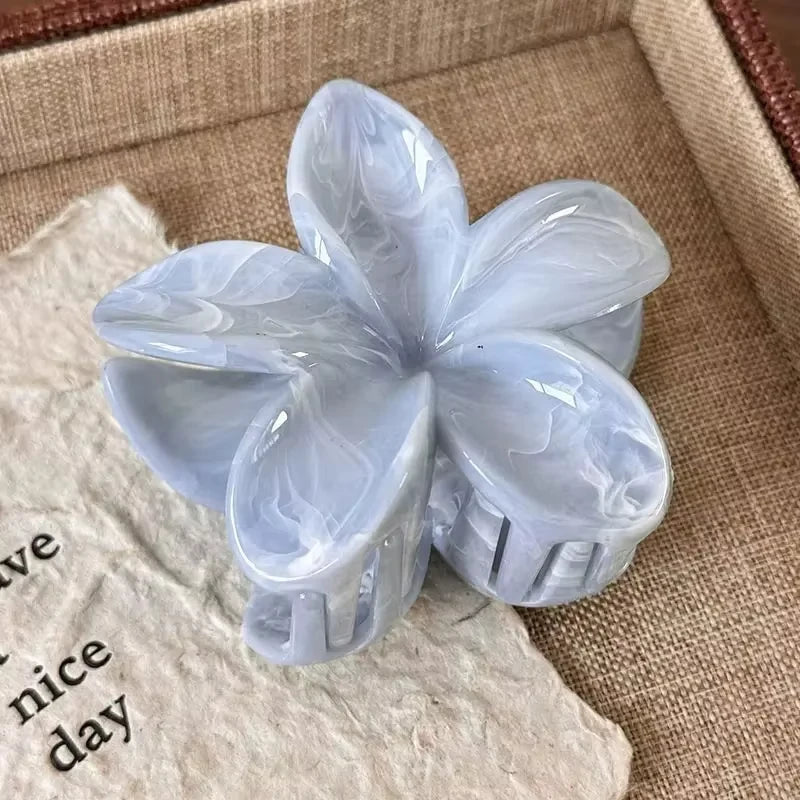 1/3PCS Hawaiian Gradient Flower Hair Claw Clip for Women Fashion Plastic Non Slip Hold Hairpin Barrette Girl Hair Accessories