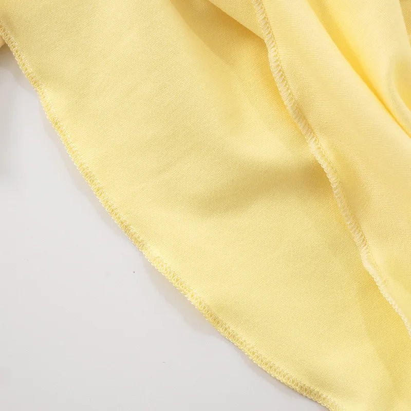 Talenza V-Neck Ruffle Halter Dress Summer New Sexy Sleeveless High Waist Party Pleated Dress Fashion Solid Party Women's Dresses