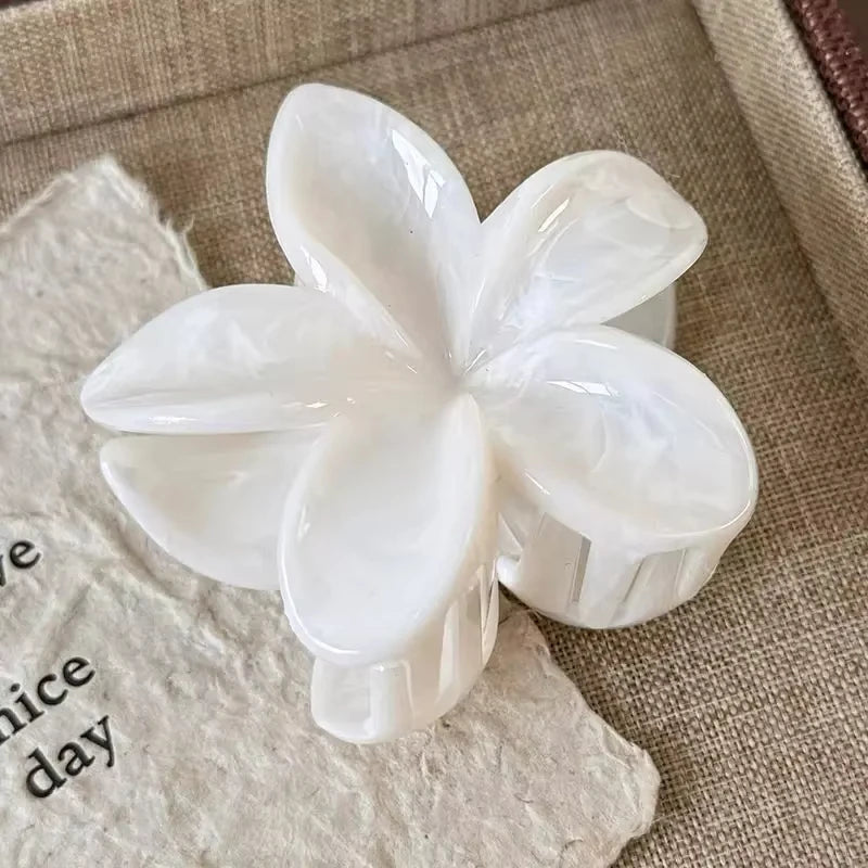1/3PCS Hawaiian Gradient Flower Hair Claw Clip for Women Fashion Plastic Non Slip Hold Hairpin Barrette Girl Hair Accessories