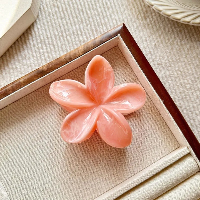 1/3PCS Hawaiian Gradient Flower Hair Claw Clip for Women Fashion Plastic Non Slip Hold Hairpin Barrette Girl Hair Accessories